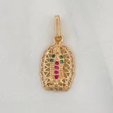 Pendant Virgin of Guadalupe 1.55 g / 3/4 in Yellow Gold 18K