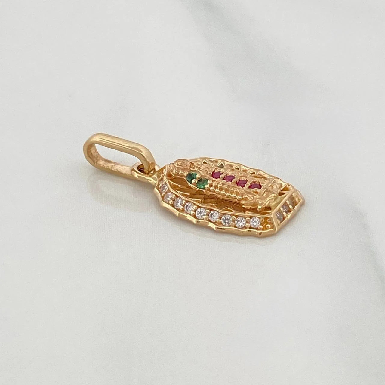 Pendant Virgin of Guadalupe 1.55 g / 3/4 in Yellow Gold 18K