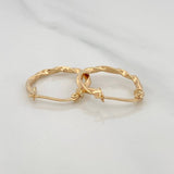 Hoop Earrings Kari 1.4 g / 3/4 in Yellow Gold 18K