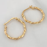 Hoop Earrings Kari 1.4 g / 3/4 in Yellow Gold 18K