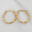 Hoop Earrings Kari 1.4 g / 3/4 in Yellow Gold 18K