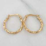 Hoop Earrings Kari 1.4 g / 3/4 in Yellow Gold 18K