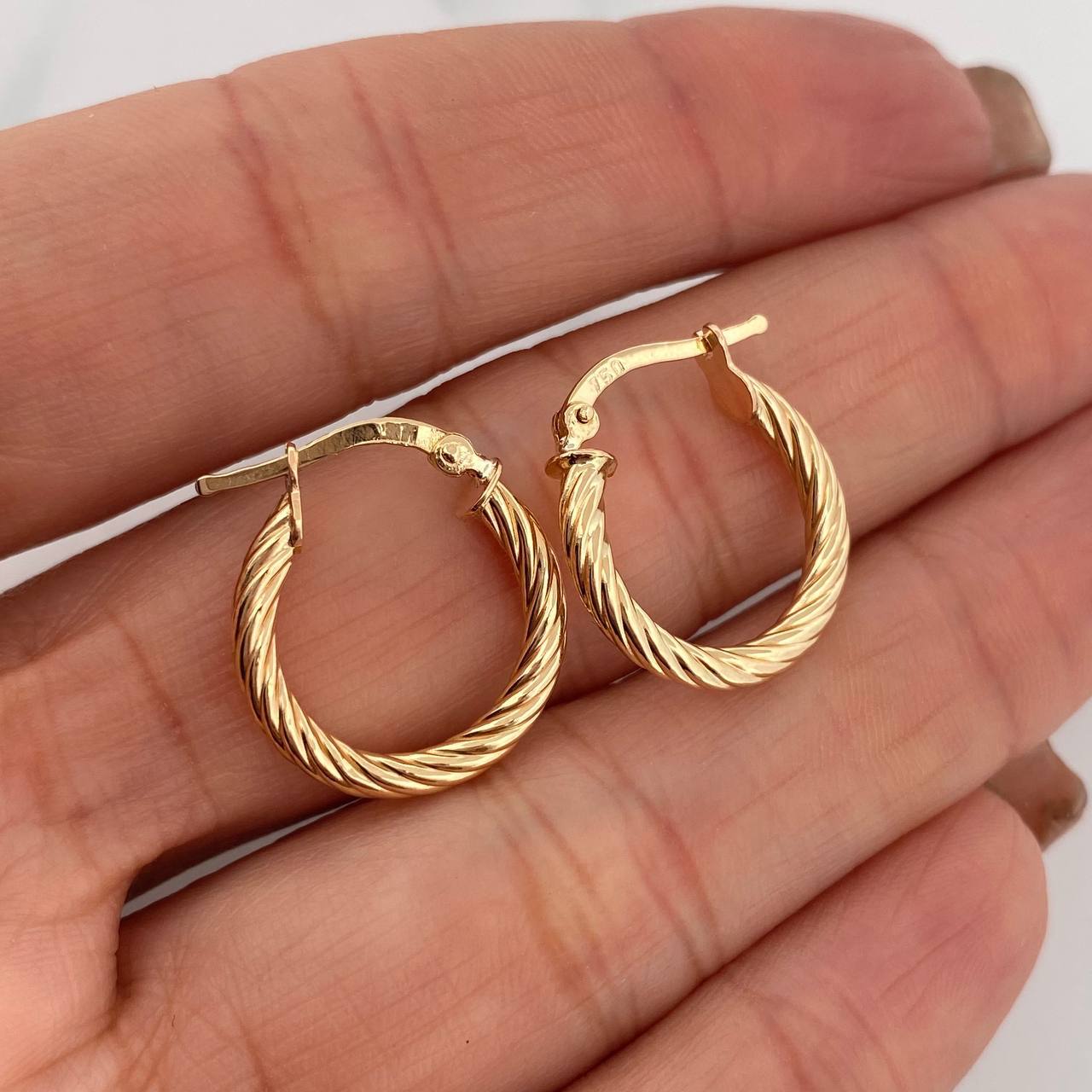 Hoop Earrings Niky 1.95 g / 3/4 in Yellow Gold 18K
