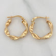Hoop Earrings Amber 1.95 g / 3/4 in 18K Yellow Gold