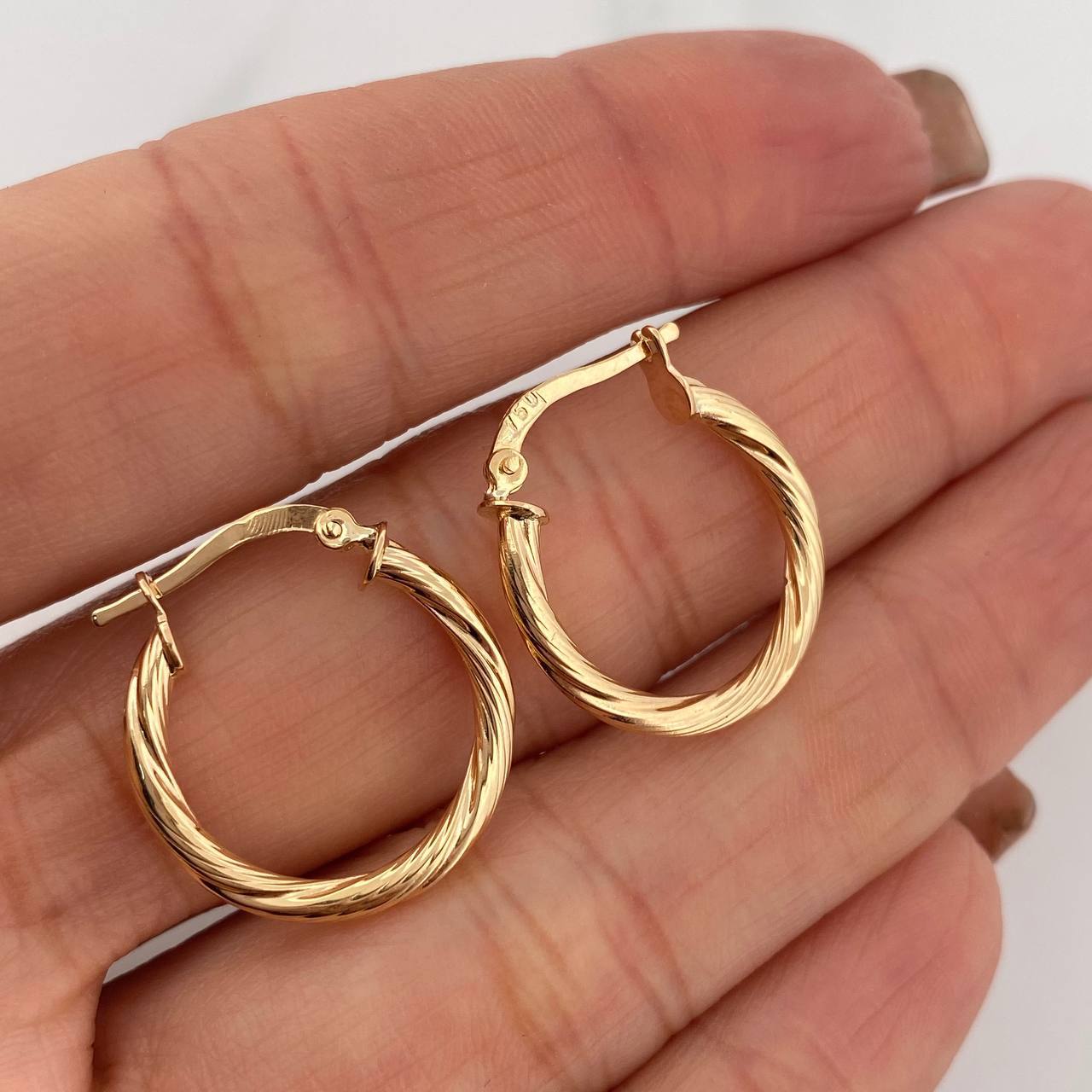 Hoop Earrings Niky 1.9 g / 3/4 in Yellow Gold 18K