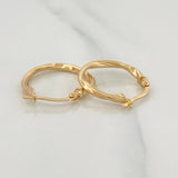 Hoop Earrings Nico 1.55 g / 3/4 in Yellow Gold 18K