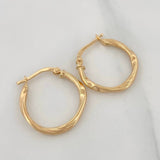 Hoop Earrings Nico 1.5 g / 3/4 in Yellow Gold 18K