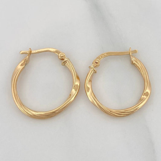 Candongas Nico 1.55 g / 3/4 in Oro Amarillo 18K