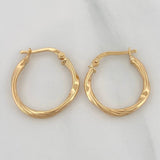 Hoop Earrings Nico 1.5 g / 3/4 in Yellow Gold 18K