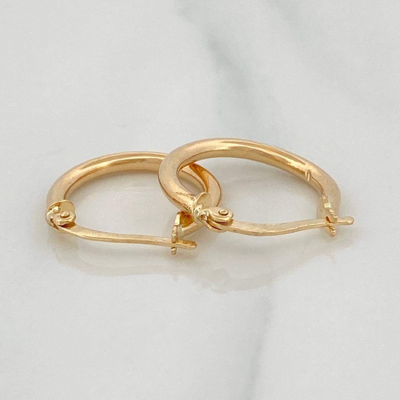 Hoop Earrings Jass 1.5 g / 3/4 in Yellow Gold 18K
