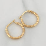 Hoop Earrings Jass 1.5 g / 3/4 in Yellow Gold 18K