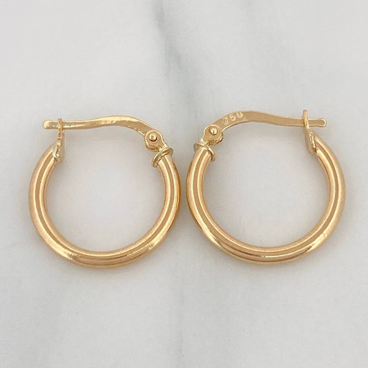 Candongas Jass 1.5 g / 3/4 in Oro Amarillo 18K