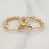 Hoop Earrings Niky 2.1 g / 3/4 in Yellow Gold 18K