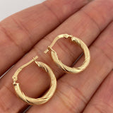 Hoop Earrings Mary 2.15 g / 3/4 in Yellow Gold 18K