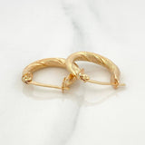 Hoop Earrings Mary 2.15 g / 3/4 in Yellow Gold 18K