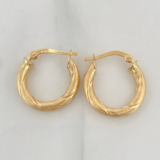 Hoop Earrings Mary 2.15 g / 3/4 in Yellow Gold 18K