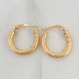 Hoop Earrings Mary 2.15 g / 3/4 in Yellow Gold 18K