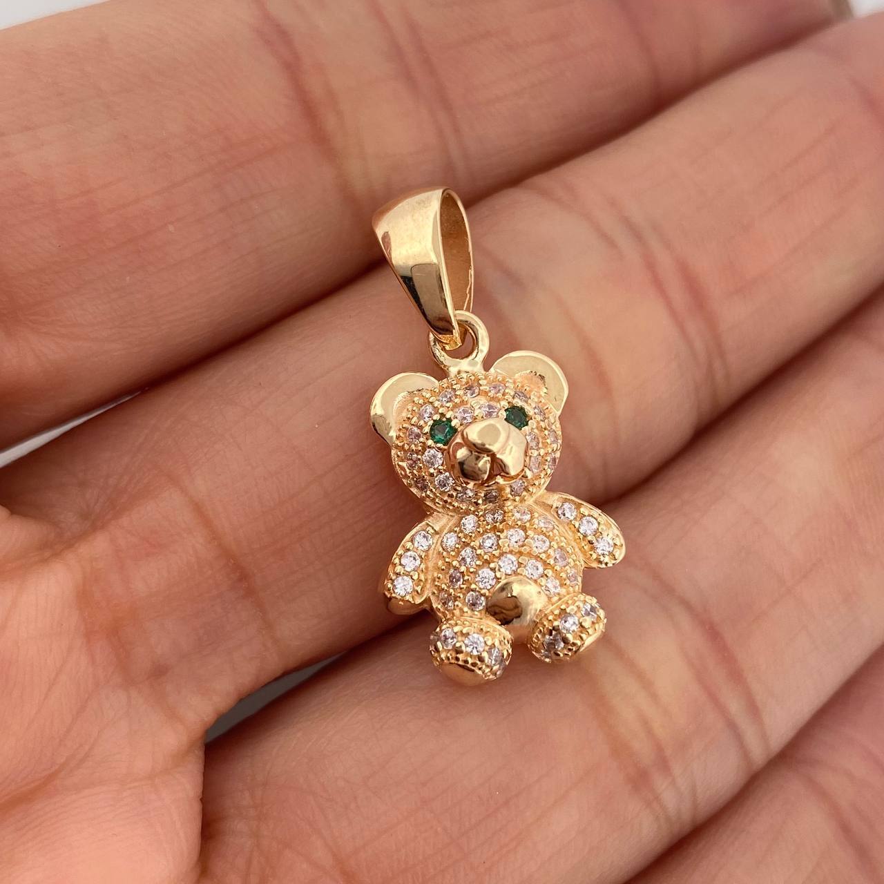 Dije Oso 3.55 g / 1 in Oro Amarillo 18K