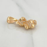 Dije Oso 3.55 g / 1 in Oro Amarillo 18K