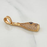 Pendant Champagne Bottle 4.3 g / 1 1/2 in 18K Yellow Gold
