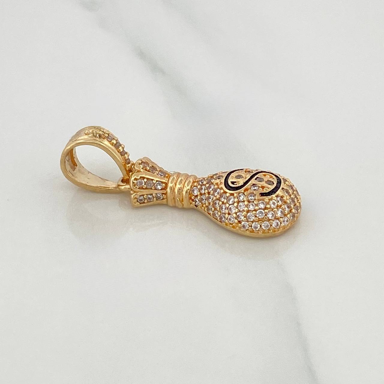Pendant Money Bag 4.25 g / 1 1/4 in 18K Yellow Gold