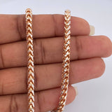 Cadena Franco Especial 66.45gr / 25 1/2 in / 3.9mm Dos Oros Blanco Rosa +3 18K $