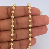 Cadena Media Luna 17.6gr / 24 1/2 in / 4mm Oro Amarillo +4 18K $