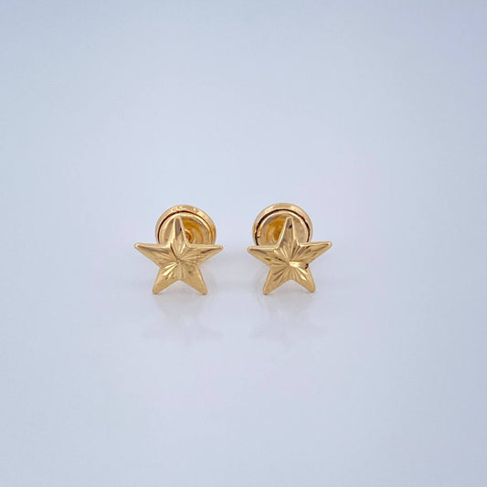 Topos Estrella 0.7gr / Oro Amarillo 18K &