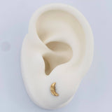 Topos Media Luna 0.65gr / Oro Amarillo 18K &