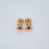 Topos Sapo 0.75gr / Oro Amarillo 18K &