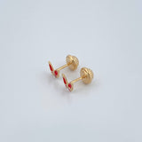 Topos Mariposa 0.6gr / Oro Amarillo 18K %