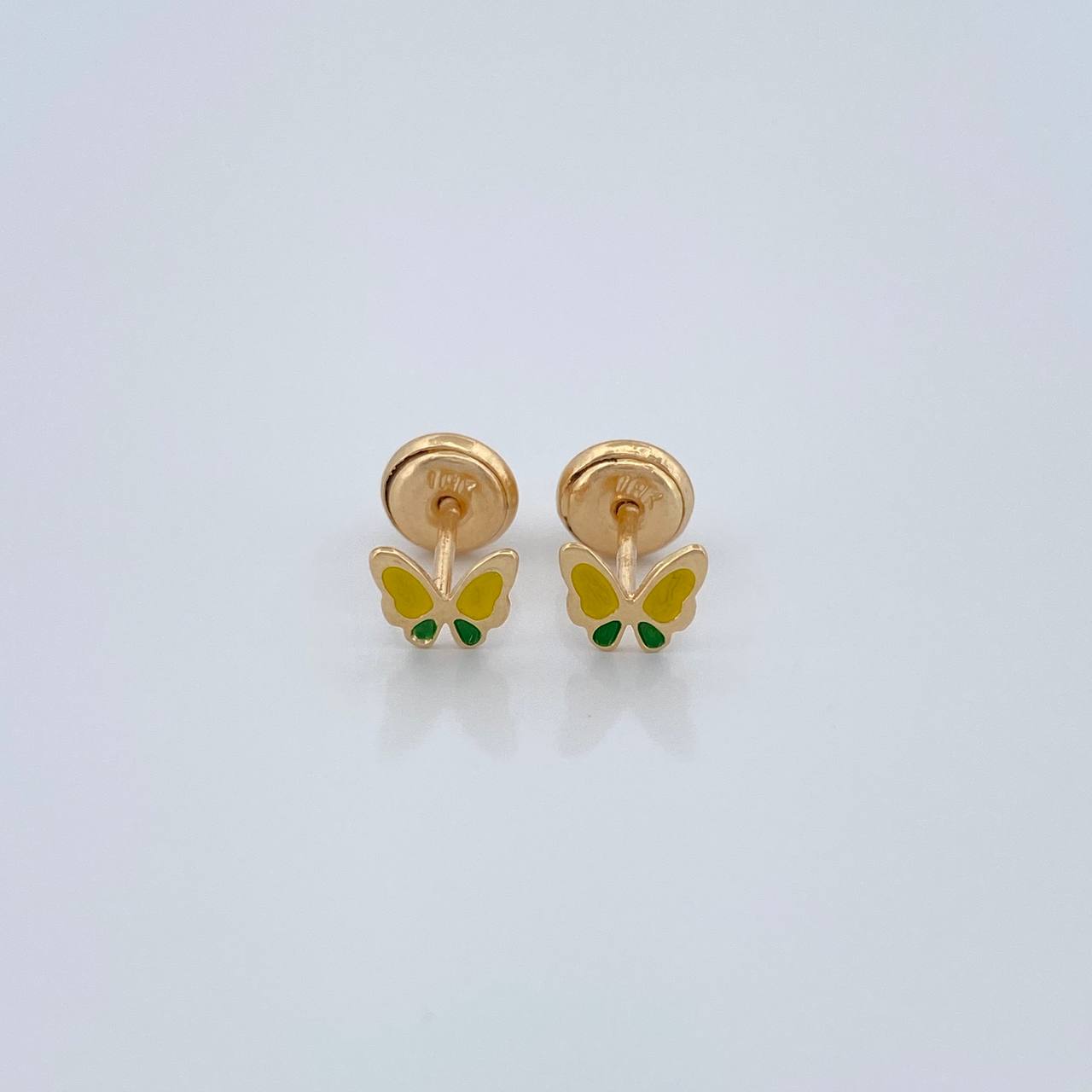 Topos Mariposa 0.6gr / Oro Amarillo 18K &