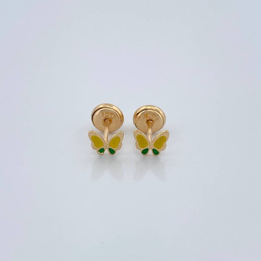 Topos Mariposa 0.6gr / Oro Amarillo 18K &