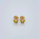 Topos Mariposa 0.6gr / Oro Amarillo 18K &
