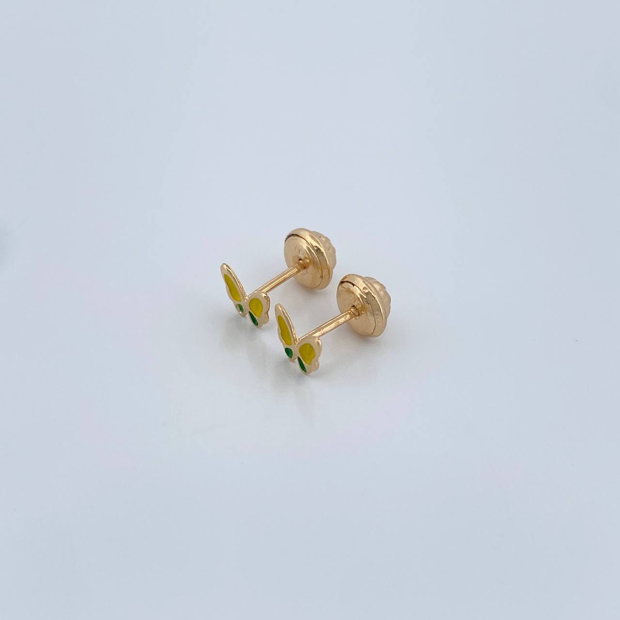 Topos Mariposa 0.6gr / Oro Amarillo 18K &
