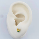 Topos Mariposa 0.6gr / Oro Amarillo 18K &