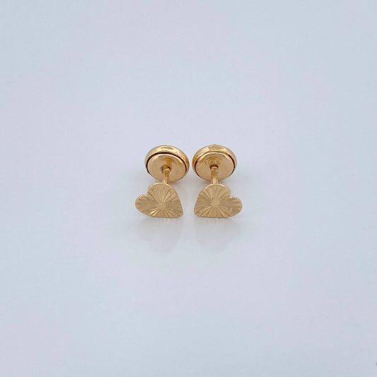 Topos Corazon 0.7gr / Oro Amarillo 18K &