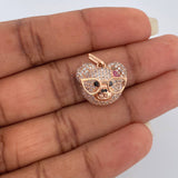 Dije Rostro Oso 2.95gr / 3/4 in / Oro Rosa 18K &