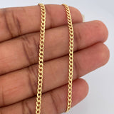 Cadena Cubana 3.55gr / 19 3/4 in / 2.26mm Oro Amarillo +1 18K $