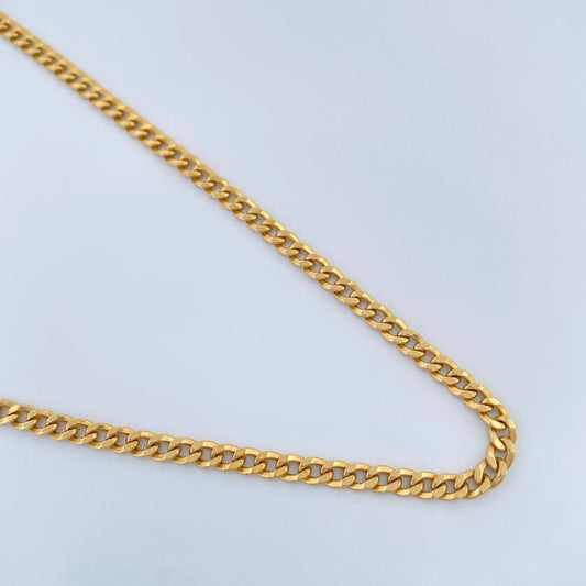 Cadena Cubana 5.6gr / 20 in / 2.85mm Oro Amarillo +1 18K $