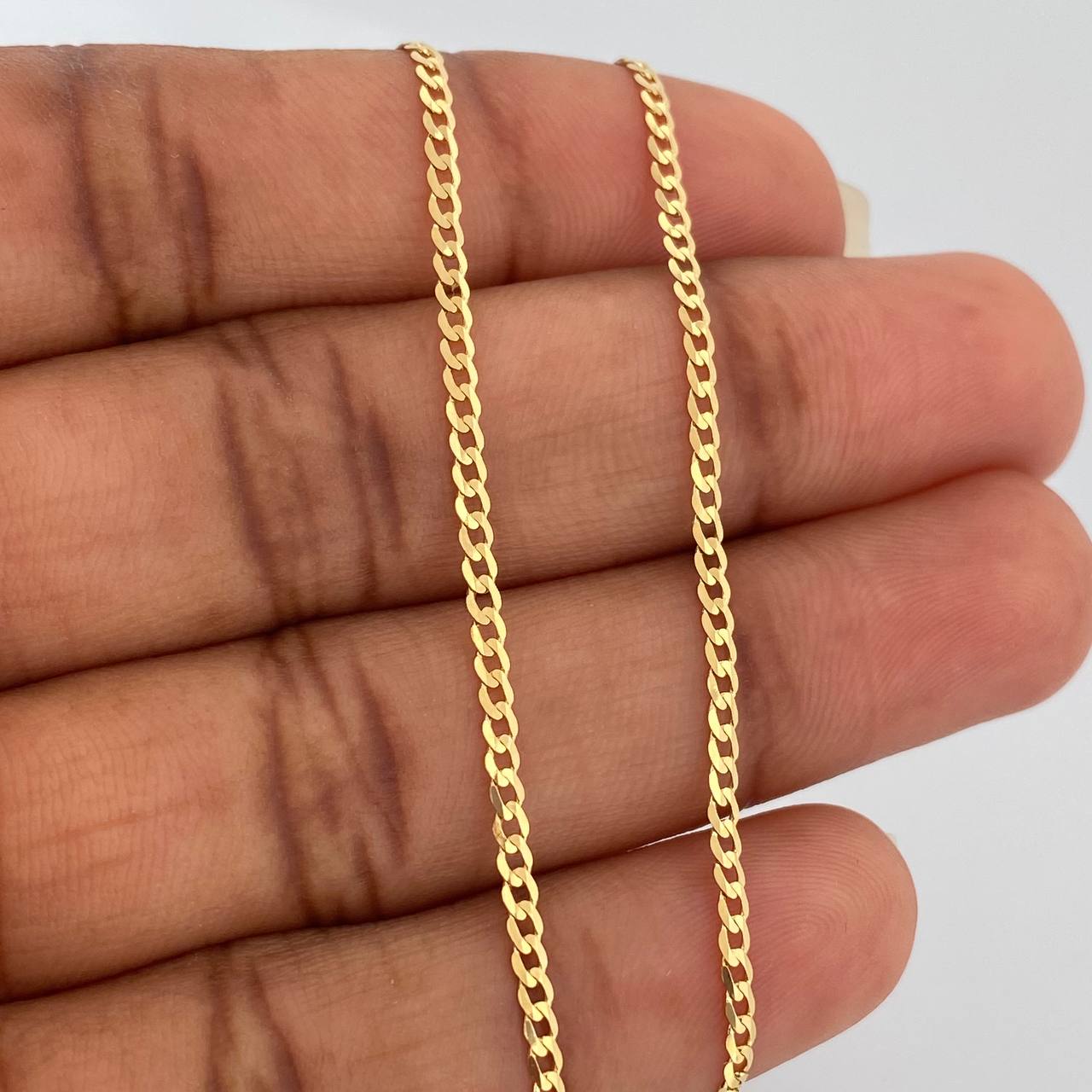 Cadena Cubana 2.95gr / 19 1/2 in / 1.71mm Oro Amarillo +1 18K $