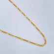 Cadena Figaro 1.4gr / 19 3/4 in / 1.35mm Oro Amarillo +1 18K $