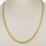 Cadena Cubana Diamantada 5.8gr / 23 3/4 in / 3.36mm Oro Amarillo +1 18K $