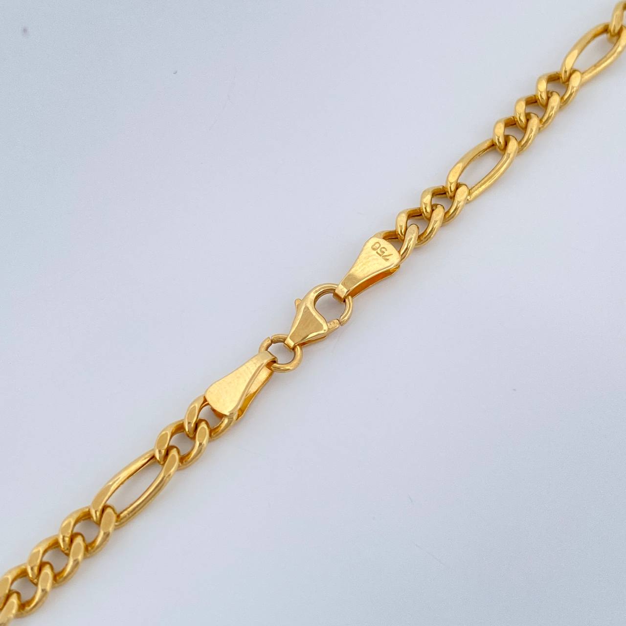 Figaro Chain 11.1gr / 25 1/2 in / 3.58mm Yellow Gold +1 18K $