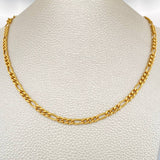 Figaro Chain 11.1gr / 25 1/2 in / 3.58mm Yellow Gold +1 18K $