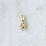 Dije Hamsa 0.65gr / 3/4 in / Oro Amarillo 18K !
