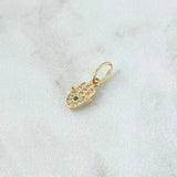 Dije Hamsa 0.65gr / 3/4 in / Oro Amarillo 18K !