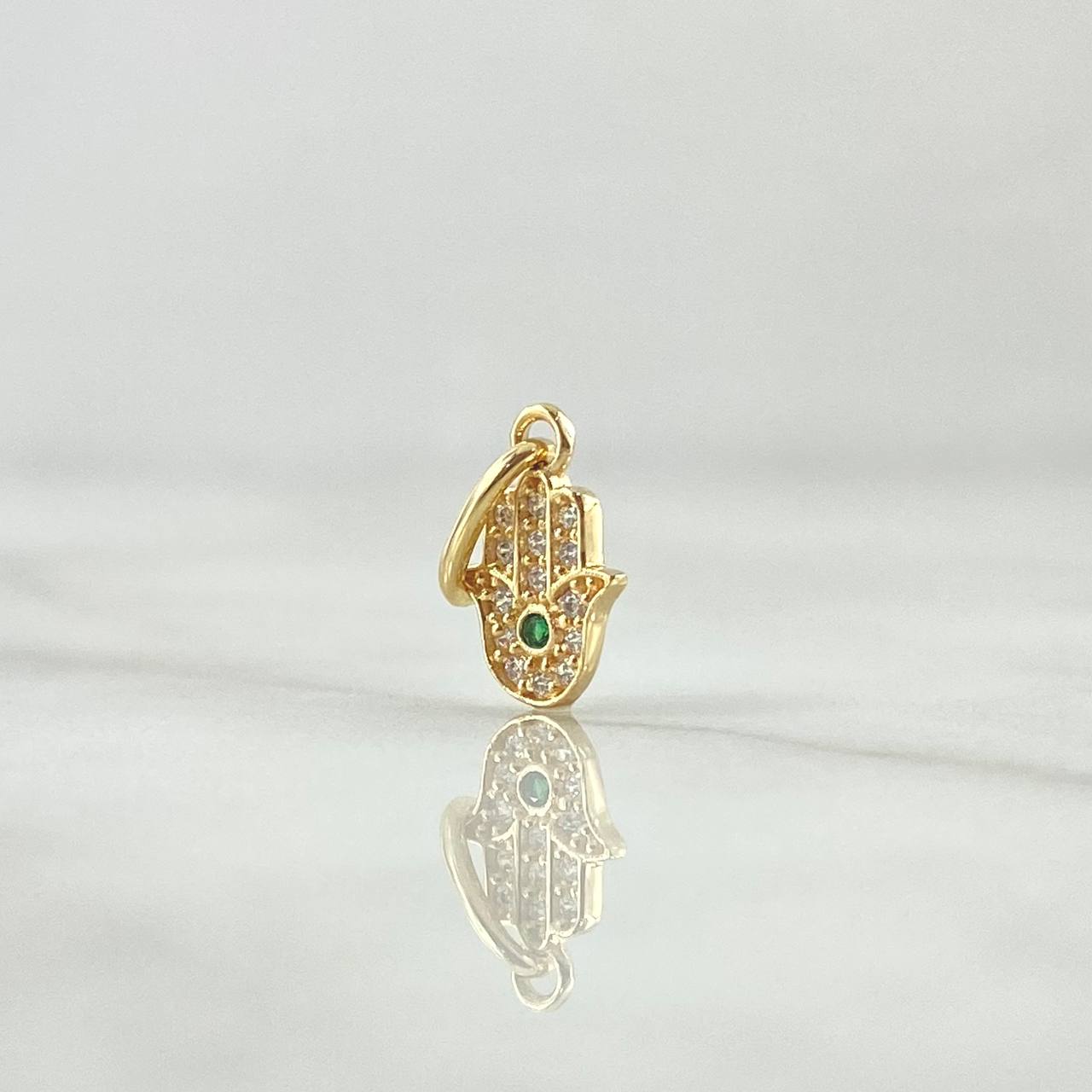 Dije Hamsa 0.65gr / 3/4 in / Oro Amarillo 18K !