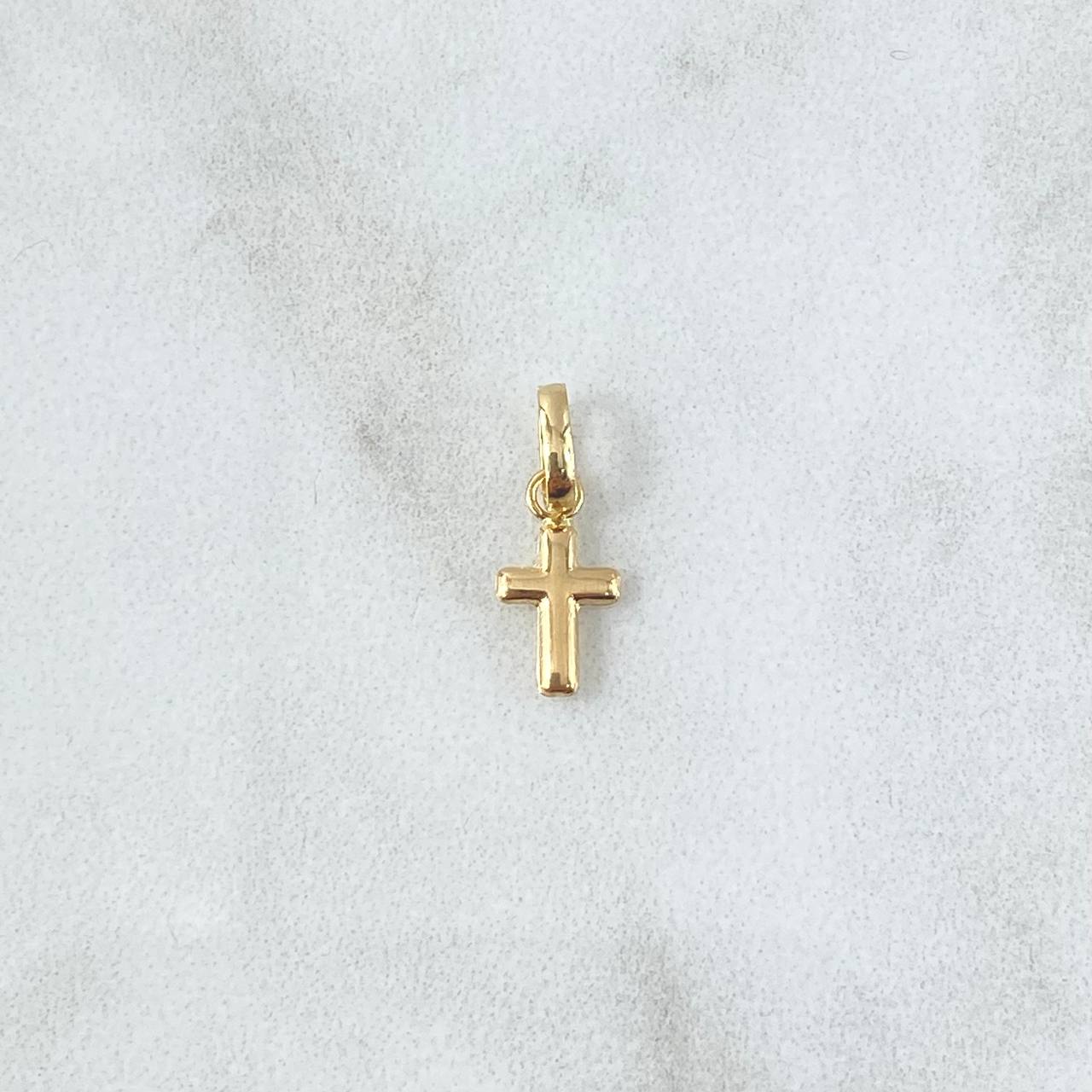 Pendant Cross 0.25gr / 1.3cm / Polished 18K Yellow Gold *