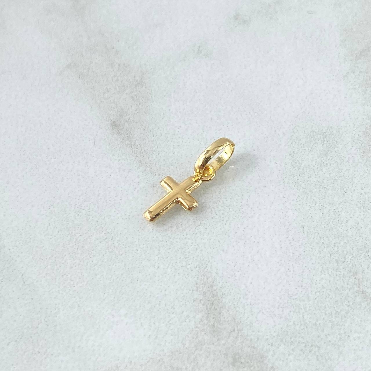 Pendant Cross 0.25gr / 1.3cm / Polished 18K Yellow Gold *